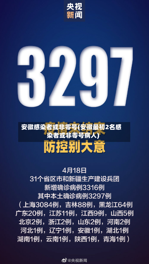 安徽感染者或非零号(安徽最初2名感染者或非零号病人)-第3张图片
