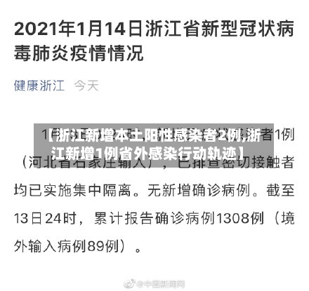 【浙江新增本土阳性感染者2例,浙江新增1例省外感染行动轨迹】