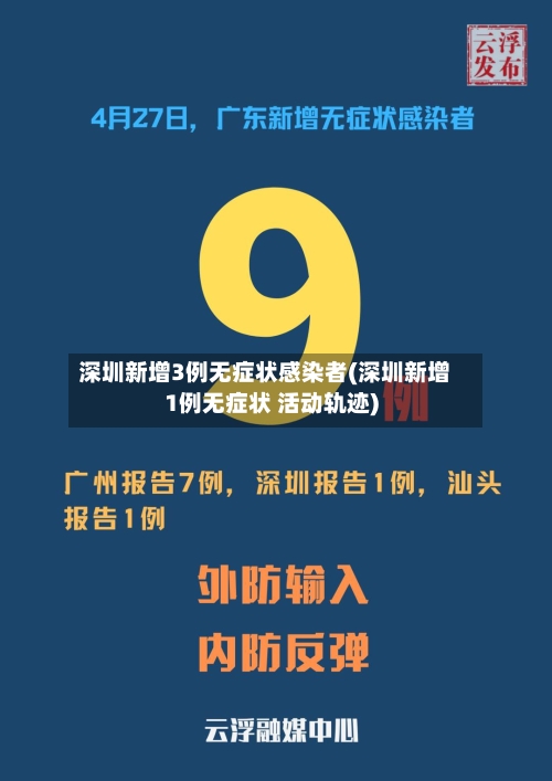深圳新增3例无症状感染者(深圳新增1例无症状 活动轨迹)