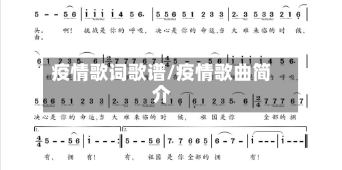 疫情歌词歌谱/疫情歌曲简介-第2张图片