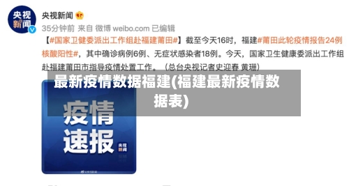 最新疫情数据福建(福建最新疫情数据表)-第3张图片