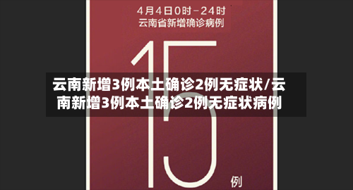 云南新增3例本土确诊2例无症状/云南新增3例本土确诊2例无症状病例-第2张图片
