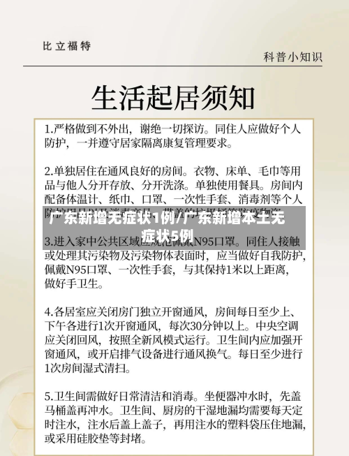 广东新增无症状1例/广东新增本土无症状5例