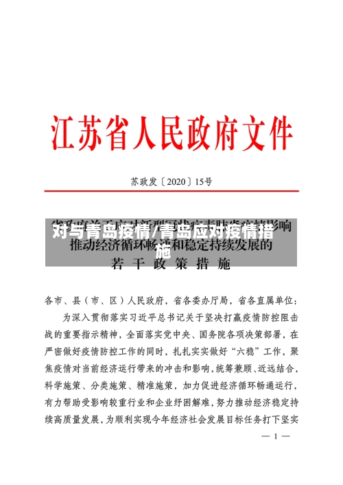 对与青岛疫情/青岛应对疫情措施-第2张图片