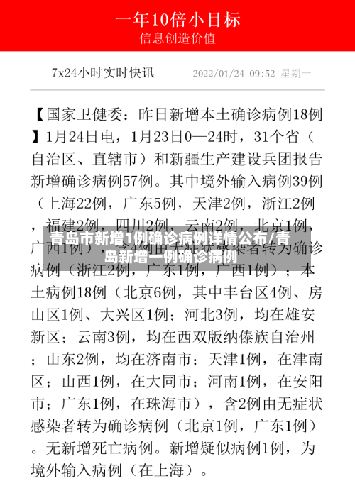青岛市新增1例确诊病例详情公布/青岛新增一例确诊病例-第2张图片