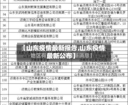 【山东疫情最新报告,山东疫情最新公布】-第2张图片