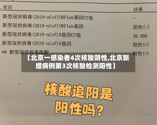 【北京一感染者4次核酸阴性,北京新增病例第3次核酸检测阳性】-第2张图片