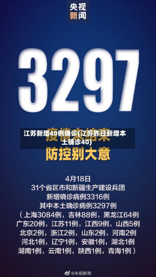 江苏新增40例确诊(江苏昨日新增本土确诊40)-第3张图片