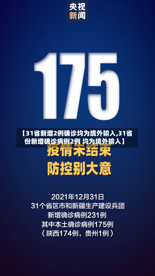 【31省新增2例确诊均为境外输入,31省份新增确诊病例2例 均为境外输入】-第2张图片