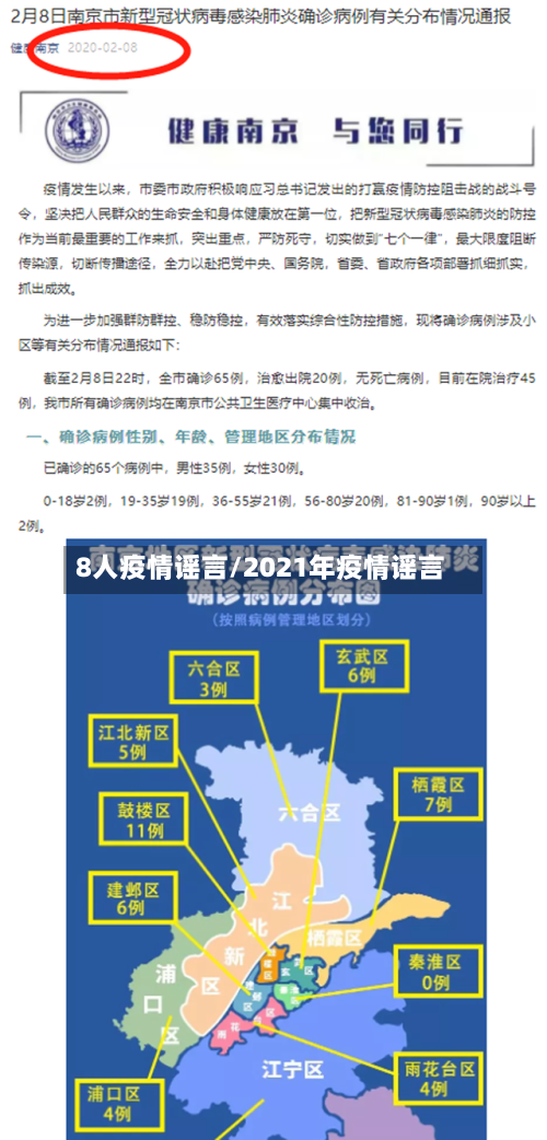 8人疫情谣言/2021年疫情谣言
