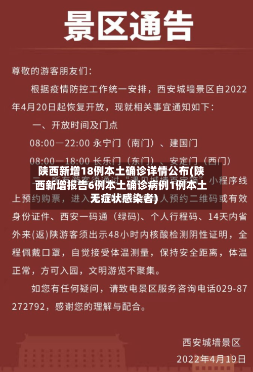 陕西新增18例本土确诊详情公布(陕西新增报告6例本土确诊病例1例本土无症状感染者)