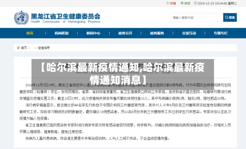 【哈尔滨最新疫情通知,哈尔滨最新疫情通知消息】-第2张图片