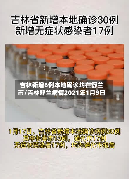 吉林新增6例本地确诊均在舒兰市/吉林舒兰病情2021年1月9日