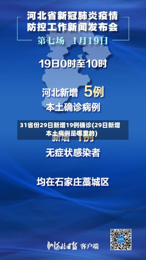 31省份29日新增19例确诊(29日新增本土病例是哪里的)-第3张图片