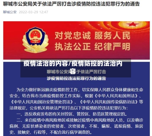 疫情法治的内容/疫情防控的法治内容-第2张图片