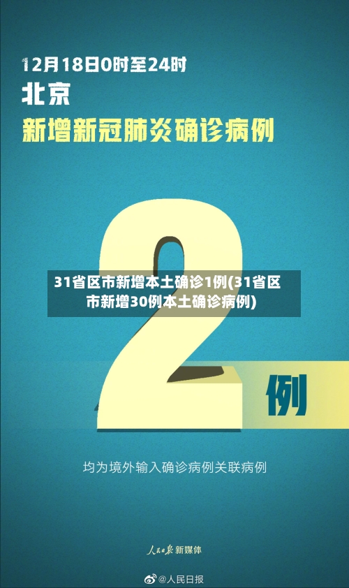 31省区市新增本土确诊1例(31省区市新增30例本土确诊病例)-第2张图片