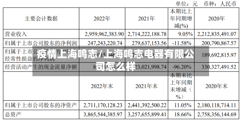 疫情上海鸣志/上海鸣志电器有限公司怎么样-第2张图片